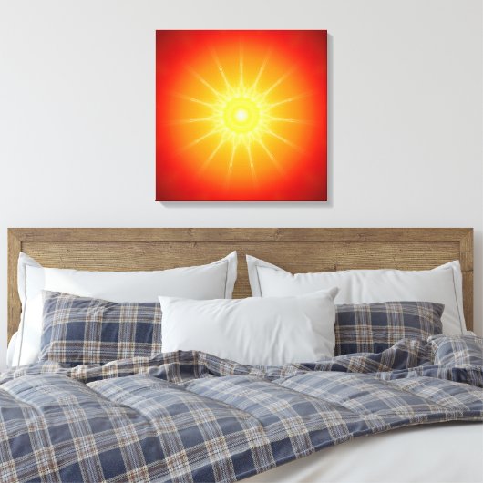 Mandala lichte geest canvas afdruk (Insitu (Slaapkamer))
