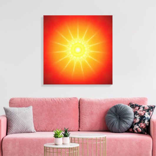 Mandala lichte geest canvas afdruk (Insitu (Woonkamer))