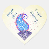 Mandala liefde: stralende Sticker kunst (Voorkant)