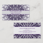 MANDALA LOGO Aangepaste YOGA INSTRUCTEUR Visitekaartje (Voorkant / Achterkant)