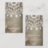 MANDALA LOGO Aangepaste YOGA INSTRUCTEUR Visitekaartje (Voorkant / Achterkant)