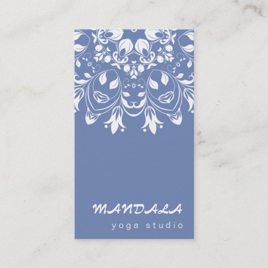 MANDALA LOGO Aangepaste YOGA INSTRUCTEUR Visitekaartje (Voorkant)