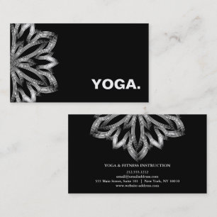 MANDALA LOGO Aangepaste YOGA INSTRUCTEUR Visitekaartje