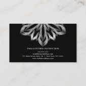 MANDALA LOGO Aangepaste YOGA INSTRUCTEUR Visitekaartje (Achterkant)