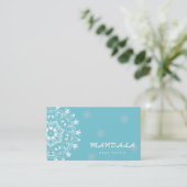 MANDALA LOGO Aangepaste YOGA INSTRUCTEUR Visitekaartje (Staand voorkant)