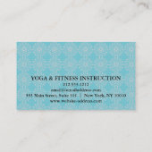 MANDALA LOGO Aangepaste YOGA INSTRUCTEUR Visitekaartje (Achterkant)
