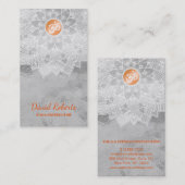 MANDALA LOGO Aangepaste YOGA INSTRUCTEUR Visitekaartje (Voorkant / Achterkant)