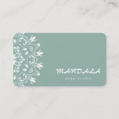 MANDALA LOGO Aangepaste YOGA INSTRUCTEUR Visitekaartje (Voorkant)
