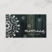 MANDALA LOGO Aangepaste YOGA INSTRUCTEUR Visitekaartje (Voorkant)