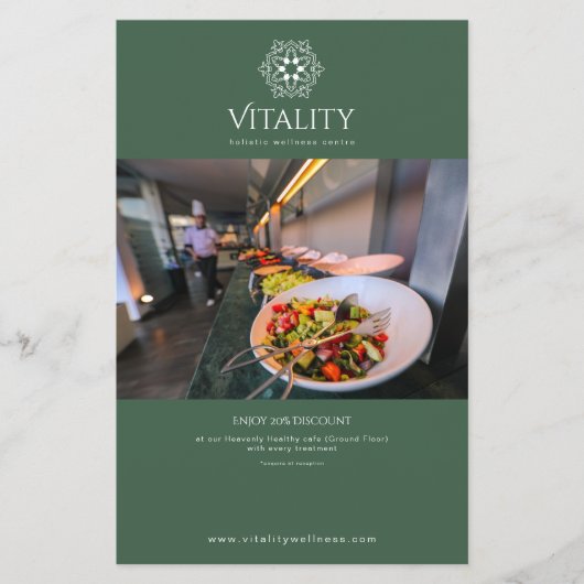 Mandala Logo Bosgroen Elegant Professioneel Flyer (Voorkant)