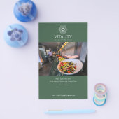 Mandala Logo Bosgroen Elegant Professioneel Flyer (Enkel)