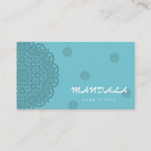 MANDALA LOGO GEPERSONALISEERD YOGA INSTRUCTOR BEDR VISITEKAARTJE