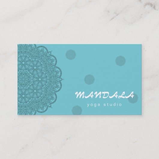 MANDALA LOGO GEPERSONALISEERD YOGA INSTRUCTOR BEDR VISITEKAARTJE (Voorkant)