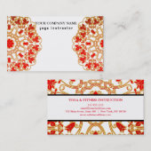 MANDALA LOGO GEPERSONALISEERD YOGA INSTRUCTOR BEDR VISITEKAARTJE (Voorkant / Achterkant)