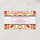 MANDALA LOGO GEPERSONALISEERD YOGA INSTRUCTOR BEDR VISITEKAARTJE (Achterkant)