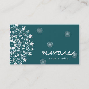 MANDALA LOGO GEPERSONALISEERD YOGA INSTRUCTOR BEDR VISITEKAARTJE