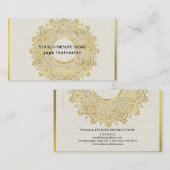 MANDALA LOGO GEPERSONALISEERD YOGA INSTRUCTOR BEDR VISITEKAARTJE (Voorkant / Achterkant)