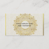 MANDALA LOGO GEPERSONALISEERD YOGA INSTRUCTOR BEDR VISITEKAARTJE (Voorkant)