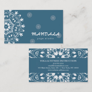 MANDALA LOGO GEPERSONALISEERD YOGA INSTRUCTOR BEDR VISITEKAARTJE