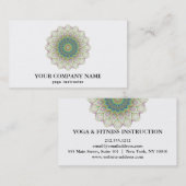 MANDALA LOGO GEPERSONALISEERD YOGA INSTRUCTOR BEDR VISITEKAARTJE (Voorkant / Achterkant)