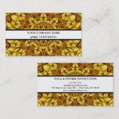 MANDALA LOGO GEPERSONALISEERD YOGA INSTRUCTOR VISITEKAARTJE (Voorkant / Achterkant)