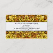 MANDALA LOGO GEPERSONALISEERD YOGA INSTRUCTOR VISITEKAARTJE (Achterkant)