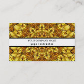 MANDALA LOGO GEPERSONALISEERD YOGA INSTRUCTOR VISITEKAARTJE (Voorkant)