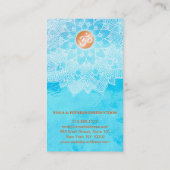 MANDALA LOGO GEPERSONALISEERD YOGA INSTRUCTOR VISITEKAARTJE (Achterkant)