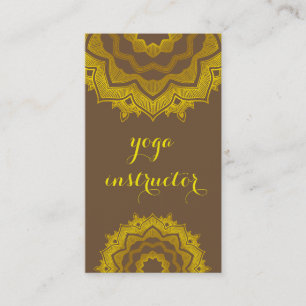 MANDALA LOGO GEPERSONALISEERD YOGA INSTRUCTOR VISITEKAARTJE