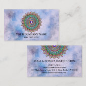 MANDALA LOGO GEPERSONALISEERD YOGA INSTRUCTOR VISITEKAARTJE (Voorkant / Achterkant)