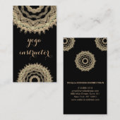 MANDALA LOGO GEPERSONALISEERD YOGA INSTRUCTOR VISITEKAARTJE (Voorkant / Achterkant)