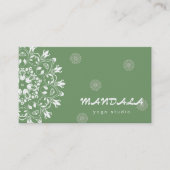 MANDALA LOGO GEPERSONALISEERD YOGA INSTRUCTOR VISITEKAARTJE (Voorkant)