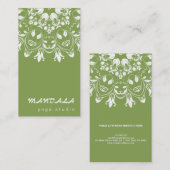 MANDALA LOGO GEPERSONALISEERD YOGA INSTRUCTOR VISITEKAARTJE (Voorkant / Achterkant)