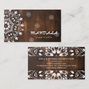 MANDALA LOGO GEPERSONALISEERD YOGA INSTRUCTOR VISITEKAARTJE
