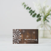 MANDALA LOGO GEPERSONALISEERD YOGA INSTRUCTOR VISITEKAARTJE (Staand voorkant)