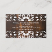 MANDALA LOGO GEPERSONALISEERD YOGA INSTRUCTOR VISITEKAARTJE (Achterkant)