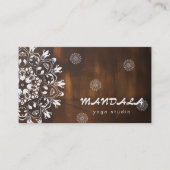 MANDALA LOGO GEPERSONALISEERD YOGA INSTRUCTOR VISITEKAARTJE (Voorkant)