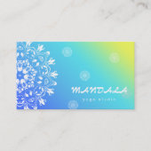 MANDALA LOGO GEPERSONALISEERD YOGA INSTRUCTOR VISITEKAARTJE (Voorkant)