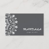 MANDALA LOGO GEPERSONALISEERD YOGA INSTRUCTOR VISITEKAARTJE (Voorkant)