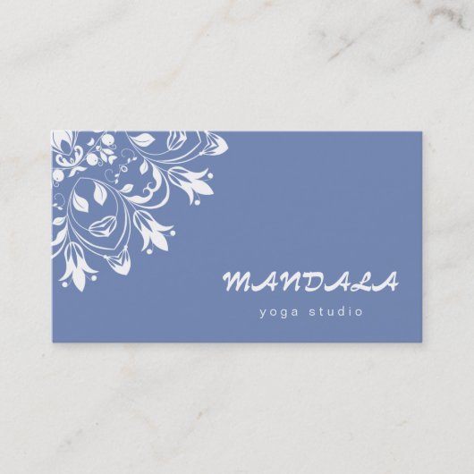 MANDALA LOGO GEPERSONALISEERD YOGA INSTRUCTOR VISITEKAARTJE (Voorkant)