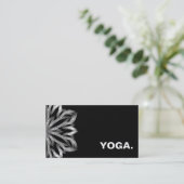 MANDALA LOGO GEPERSONALISEERD YOGA INSTRUCTOR VISITEKAARTJE (Staand voorkant)