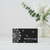 MANDALA LOGO GEPERSONALISEERD YOGA INSTRUCTOR VISITEKAARTJE (Staand voorkant)