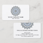 MANDALA LOGO GEPERSONALISEERD YOGA INSTRUCTOR VISITEKAARTJE (Voorkant / Achterkant)