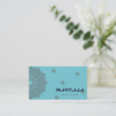 MANDALA LOGO GEPERSONALISEERD YOGA INSTRUCTOR VISITEKAARTJE (Staand voorkant)