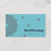 MANDALA LOGO GEPERSONALISEERD YOGA INSTRUCTOR VISITEKAARTJE (Voorkant)