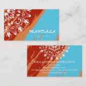 MANDALA LOGO GEPERSONALISEERD YOGA INSTRUCTOR VISITEKAARTJE (Voorkant / Achterkant)