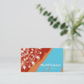 MANDALA LOGO GEPERSONALISEERD YOGA INSTRUCTOR VISITEKAARTJE (Staand voorkant)