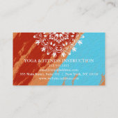 MANDALA LOGO GEPERSONALISEERD YOGA INSTRUCTOR VISITEKAARTJE (Achterkant)