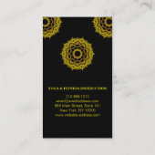 MANDALA LOGO GEPERSONALISEERD YOGA INSTRUCTOR VISITEKAARTJE (Achterkant)