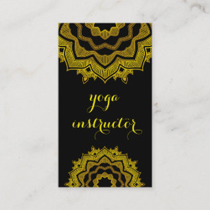 MANDALA LOGO GEPERSONALISEERD YOGA INSTRUCTOR VISITEKAARTJE
